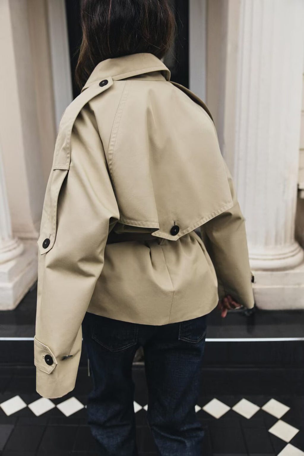 Women Clothing Autumn Office Belt Trench Coat SenDa