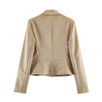 Women Clothing Fashionable Padded Shoulder Short Blazer SenDa