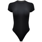Vêtements d'été décontractés pour femmes, body à manches courtes, body moulant