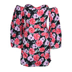 Robe imprimée sexy à col carré pour femme, arrivée printemps-été