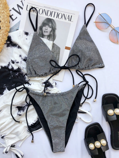 Flash Bikini Women Sexy Beach Swimsuit