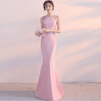 Vestido de noche para mujer, vestido de cóctel ajustado, elegante, de cinco colores, vestido de fiesta, vestido largo