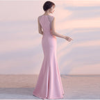 Vestido de noche para mujer, vestido de cóctel ajustado, elegante, de cinco colores, vestido de fiesta, vestido largo