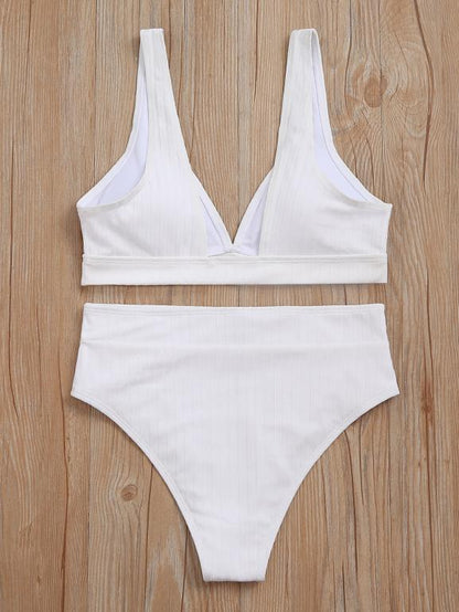 Sports swimwear Women Bandeau biquini V-neck swim suit Sexy bathing suit summer
