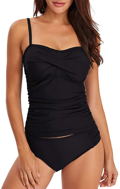 Women Split-Body Swimsuit Plus Size Swimwear Women Two pieces Belly in Bathing Suit