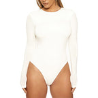 Vêtements pour femmes automne-hiver, haut décontracté à manches longues, body moulant
