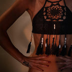 Bikini Handmade Tassel Bohemian Swimsuit Sexy Lady Beach Swimming Top Zunee