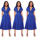 Vestido sexy elegante y ajustado de corte A