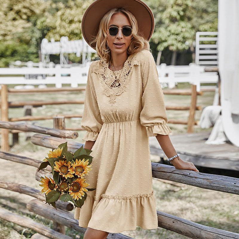 Waist Slimming Dress Summer Casual CKK