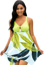 Traje de baño tankini dividido primavera verano