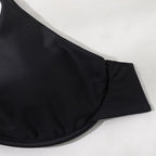Push Up Bikini Set Sexy Solid Swimsuit Women Mesh Pants Bathing Suits Swimwear