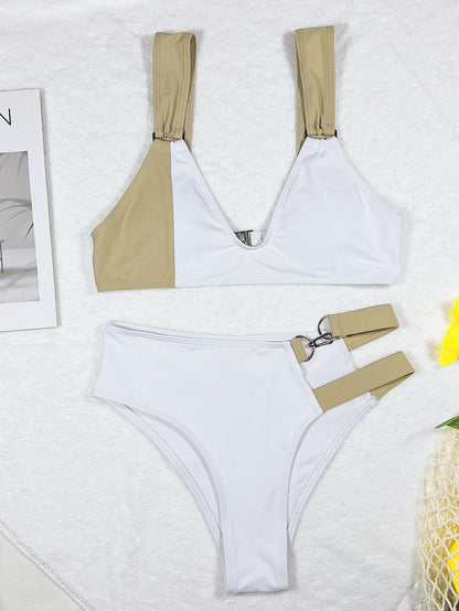 Bikini para mujer, traje de baño separado, bikini blanco sexy