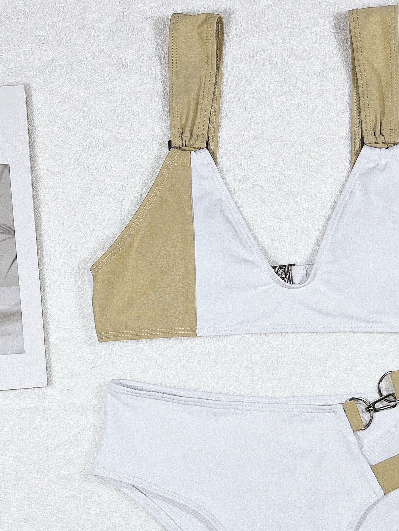 Bikini para mujer, traje de baño separado, bikini blanco sexy