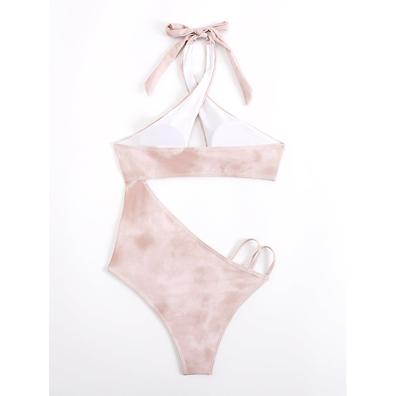 Maillot de bain une pièce push-up dos nu pour femme, ajouré, découpé, maillot de bain