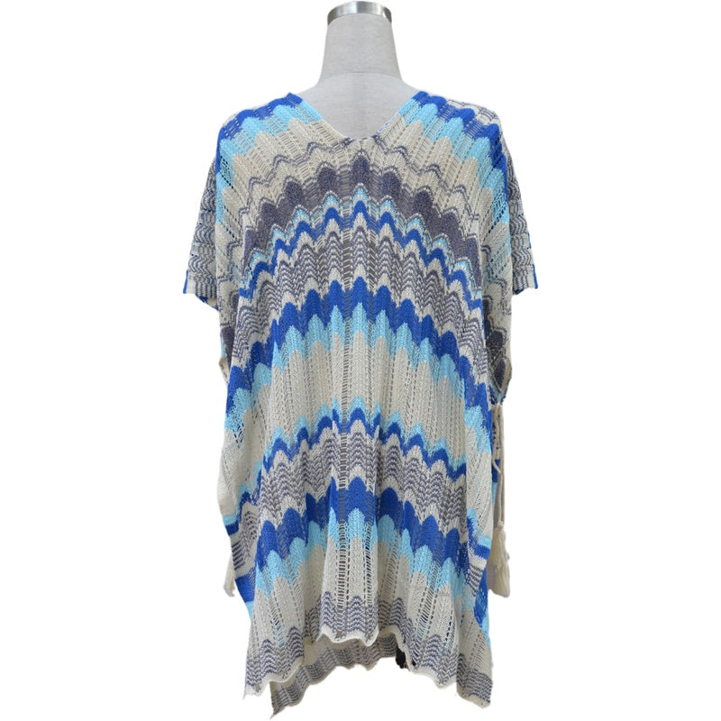 Vestido playero bohemio de verano con escote en V para mujer, protección solar