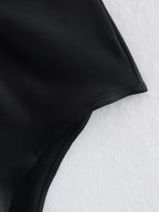 Body de verano con tirantes, color liso, diseño abierto y sin espalda, a juego