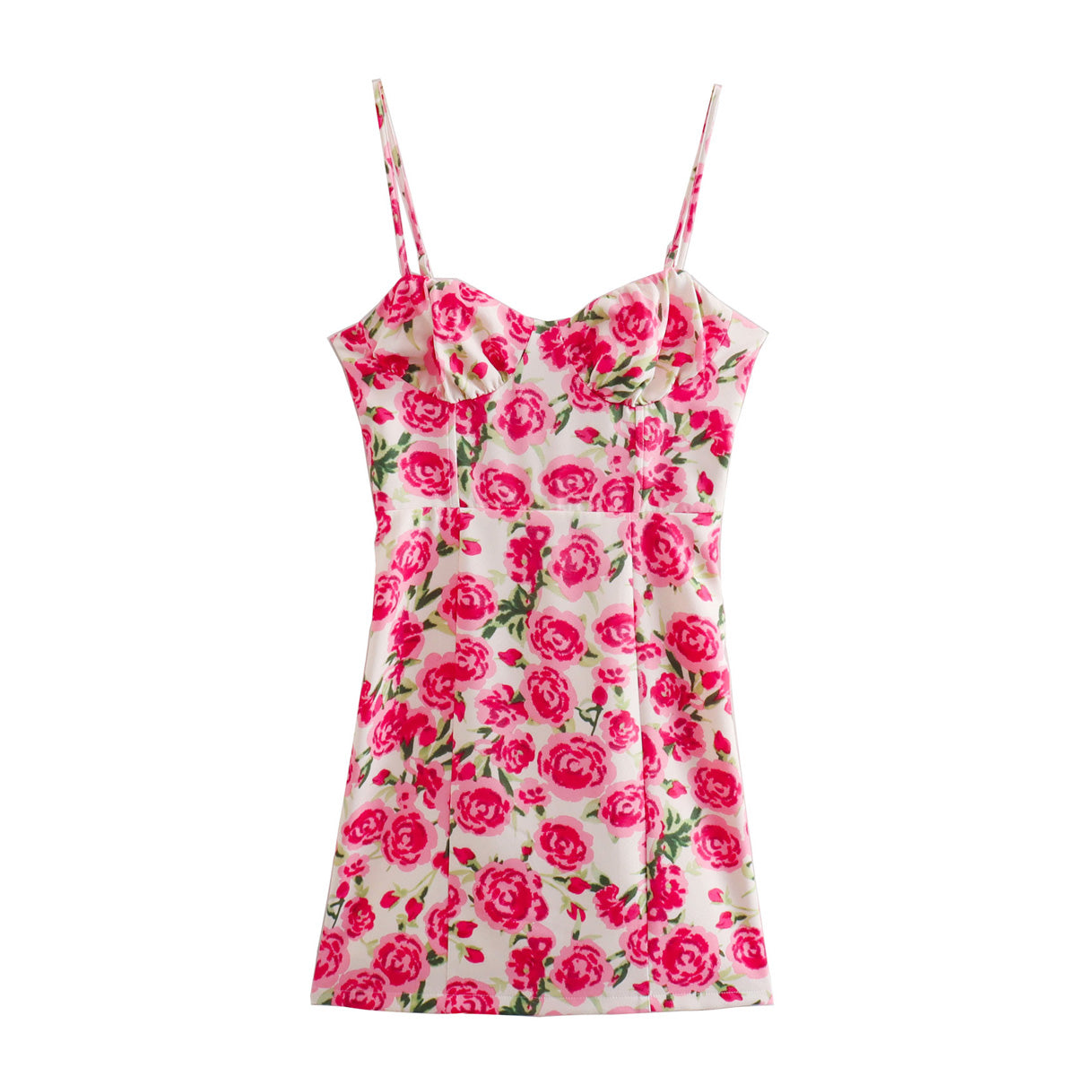 Spring Women Floral Print Corset Dress SHE