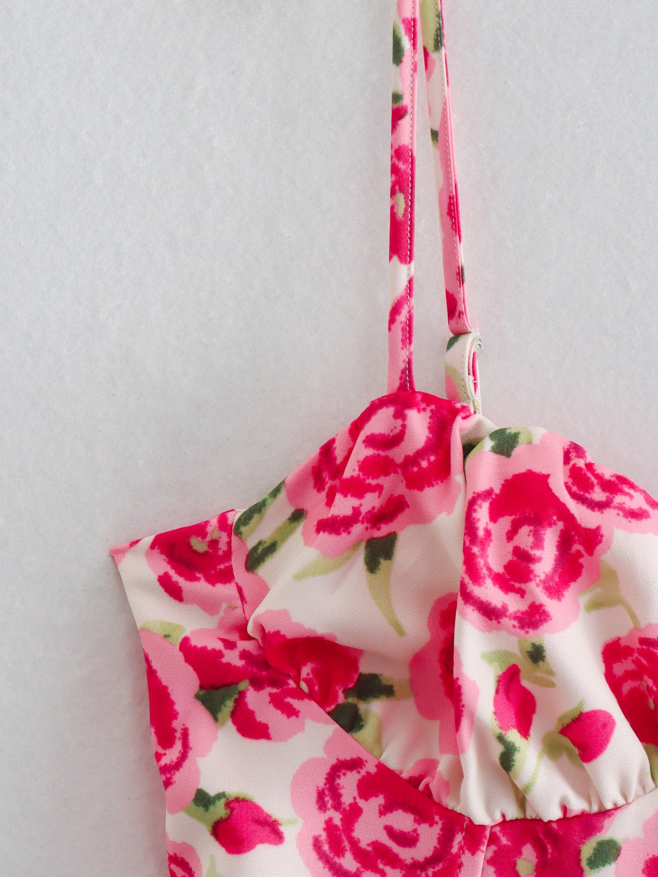 Spring Women Floral Print Corset Dress SHE