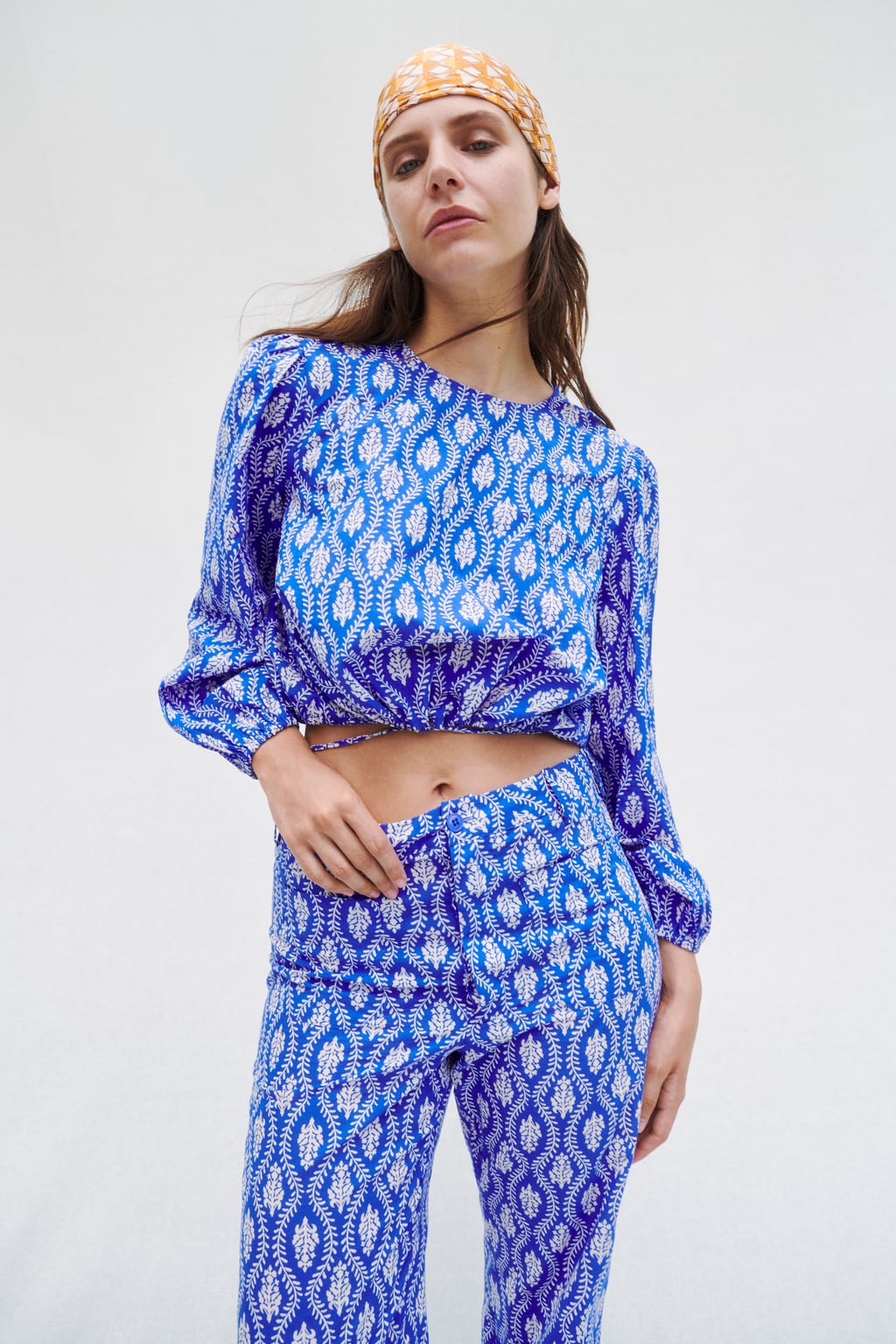 Camiseta corta con estampado floral para mujer, ropa de verano