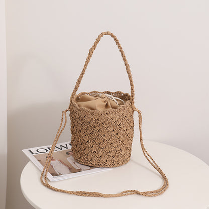 Crossbody Small Claw Bucket Coffee
