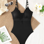 Women Solid Color Sexy One Piece Swimsuit CSC