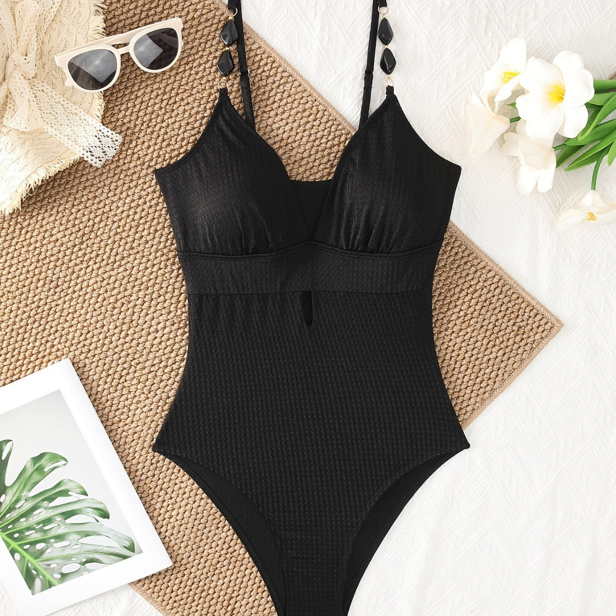 Women Solid Color Sexy One Piece Swimsuit CSC