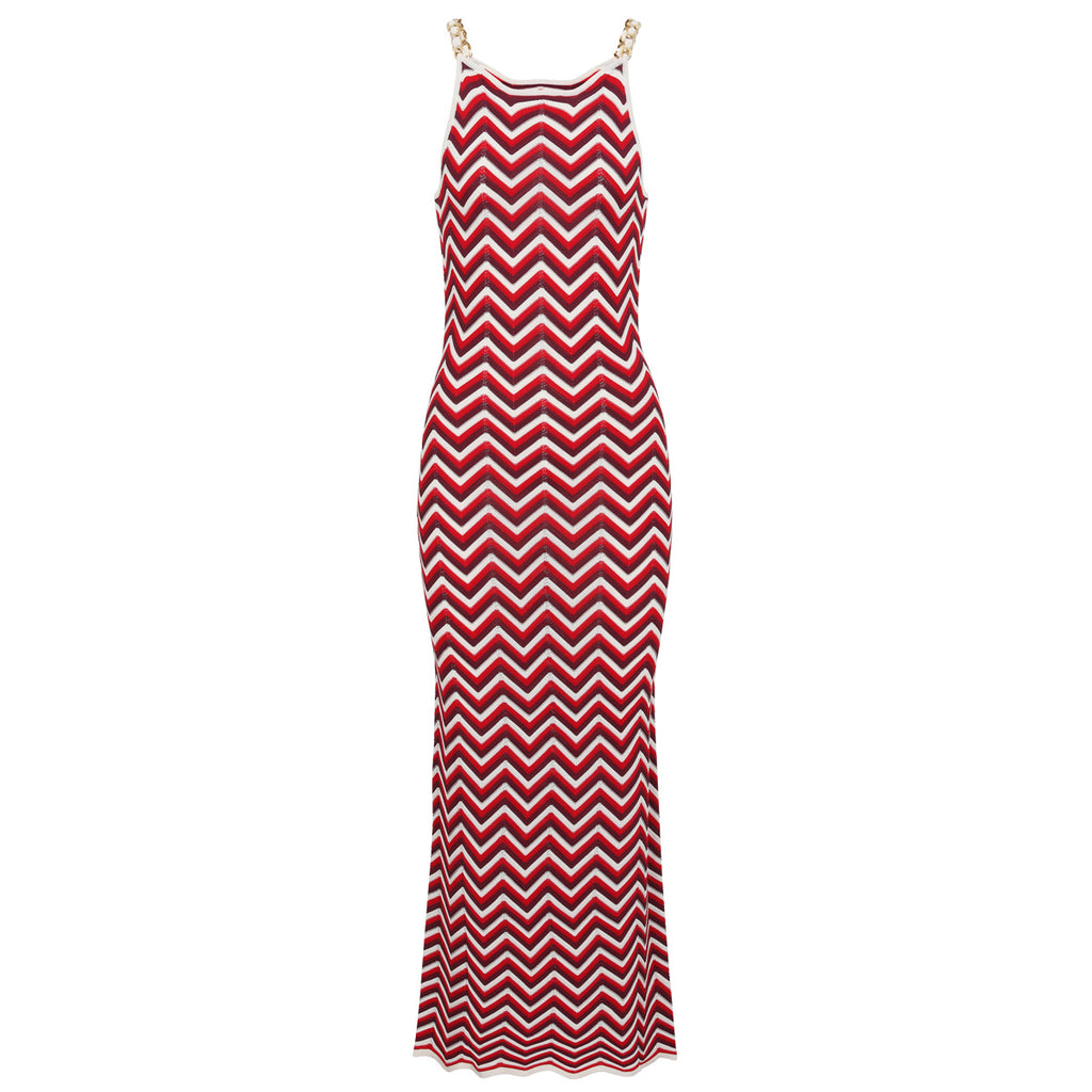 Summer Sleeveless Elastic Hip Slim Fit Slimming Knitted Cami Dress Dimenssa