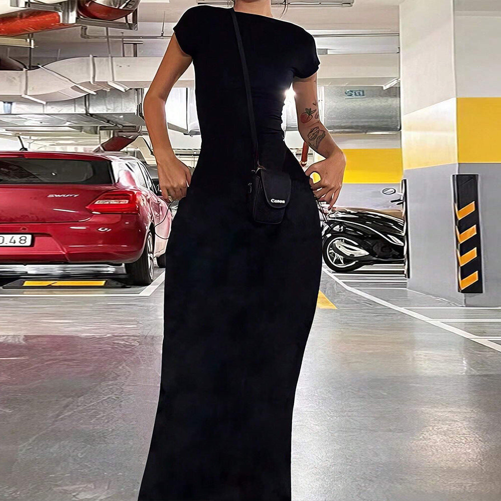 Sexy Bare Back Slim Fit Waist Controlled Slimming Party Disco Dress Yiskiss