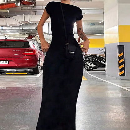 Sexy Bare Back Slim Fit Waist Controlled Slimming Party Disco Dress Yiskiss