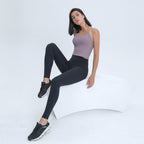 Spring Summer Sexy Y Shaped Beauty Strap Chest Pad Yoga Vest Women Moisture Wicking Stretch Skinny Yoga Clothes Tichin