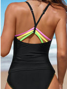 Swimwear Split Solid Color Sexy Suspenders Backless Women Swimsuit BALANCE