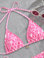 Bikini Three Point Halter Strap Sexy Split Bikini High Grade Sense Beach Swimsuit WithWind