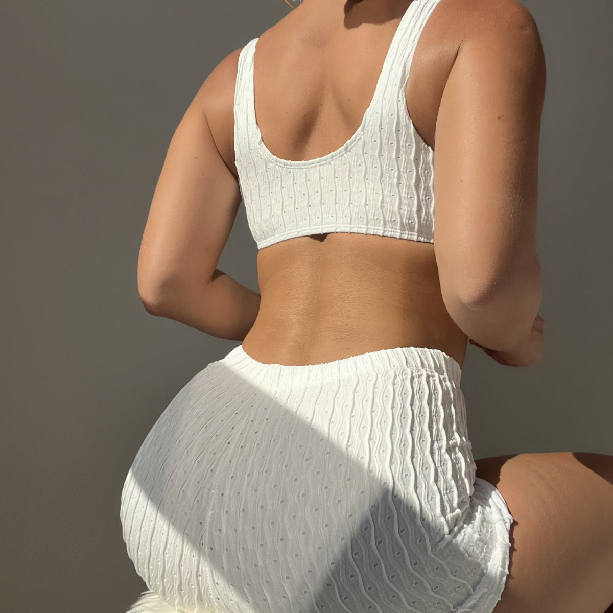 Women Split Swimsuit Pleated Vest Swimsuit Sexy Bikini XUANHUI