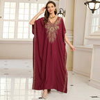 Embroidered Vacation Beach Blouse Maxi Dress Women Casual Dress Beach Cover Up EvenStar