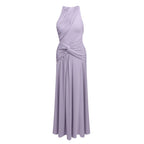 Purple Halter Dress Waist Tight Dress for Women Summer Seaside Holiday High End Women Clothing Sight