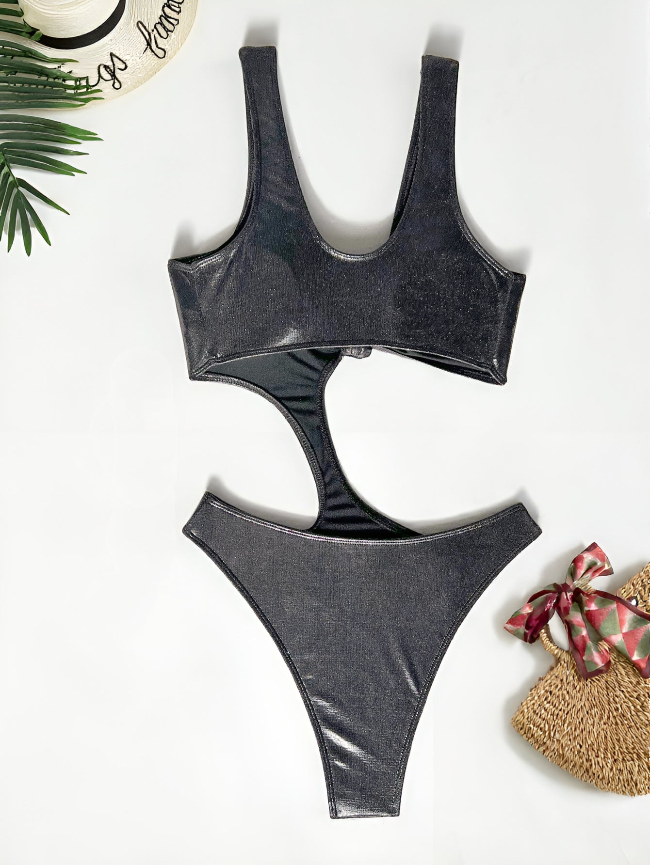 One Piece Swimsuit Sexy Bikini Swimsuit Women Backless Swimsuit Solid Color CHENS