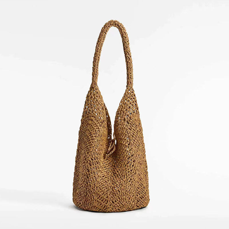 Sac à bandoulière en paille, design d'intérêt particulier, sac en paille portable, sac tissé, sac de vacances, sac de plage, sac pour femme 