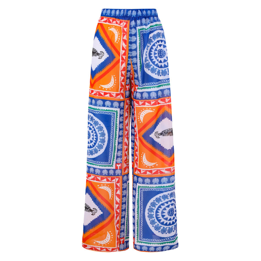 Orange and Blue Pants