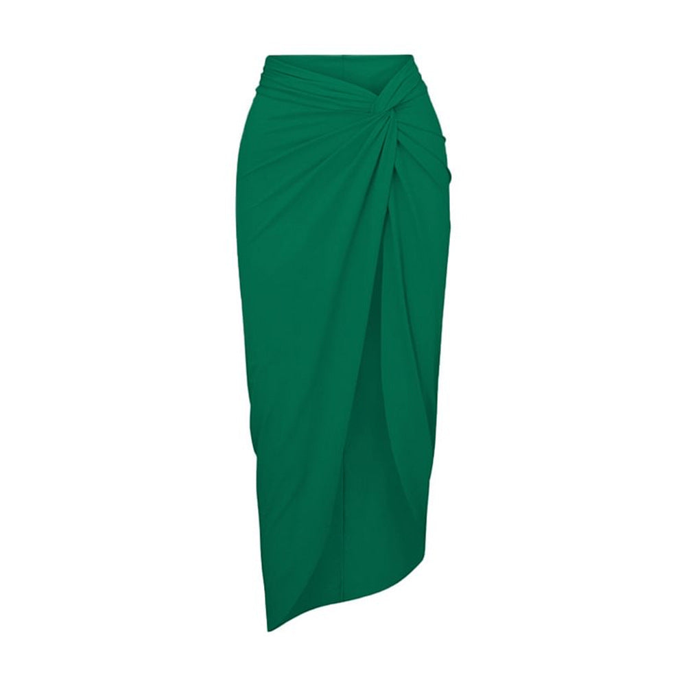 Green Wrap Skirt