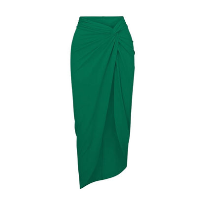 Green Wrap Skirt