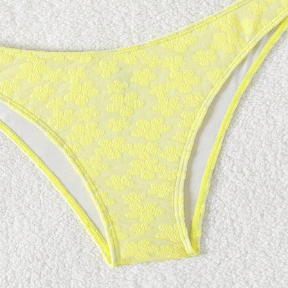 Traje de baño Bikini Estampado Sexy Top de Tubo Bikini Dividido Traje de baño para Mujer