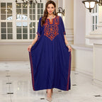 Rayon Embroidered Vacation Beach Blouse Dress Loose Vacation Dress Bikini Cover up EvenStar