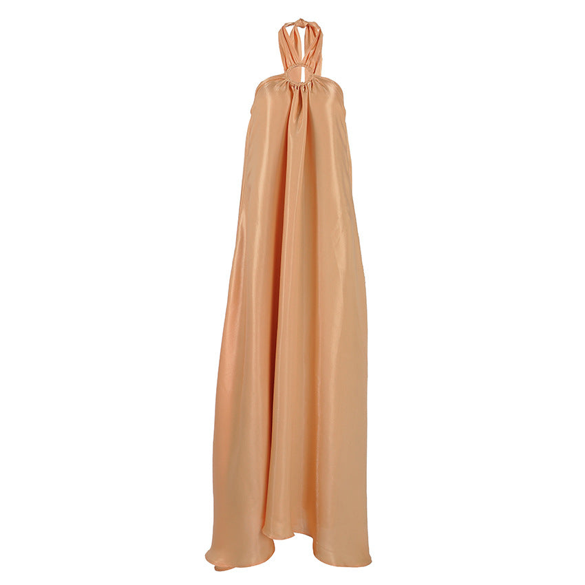 Summer Sexy Khaki Halter Lace up Backless Tube Top Suspender Women Dress FOREVEREIGHTEEN