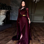 Summer Long Shawl Split Graceful Formal Dress Belt Dress Babeloon
