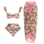 Three Piece Set Bikini Sexy Bikini Split Swimsuit Women Chiffon Dress Swimsuit Outfit BeautyLady