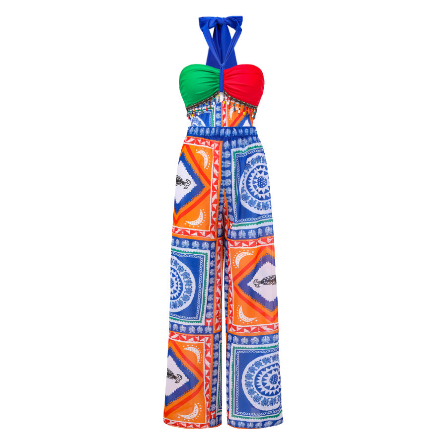 Sexy One Piece Swimsuit Women Conservative Cover Belly Lace up Swimsuit Spring Chiffon Beach Skirt Set