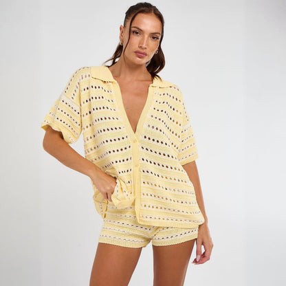 Yellow on white