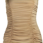 Spring Summer Women Clothing Sexy Tube Top Nightclub Ruffle Hip Dress Zaya