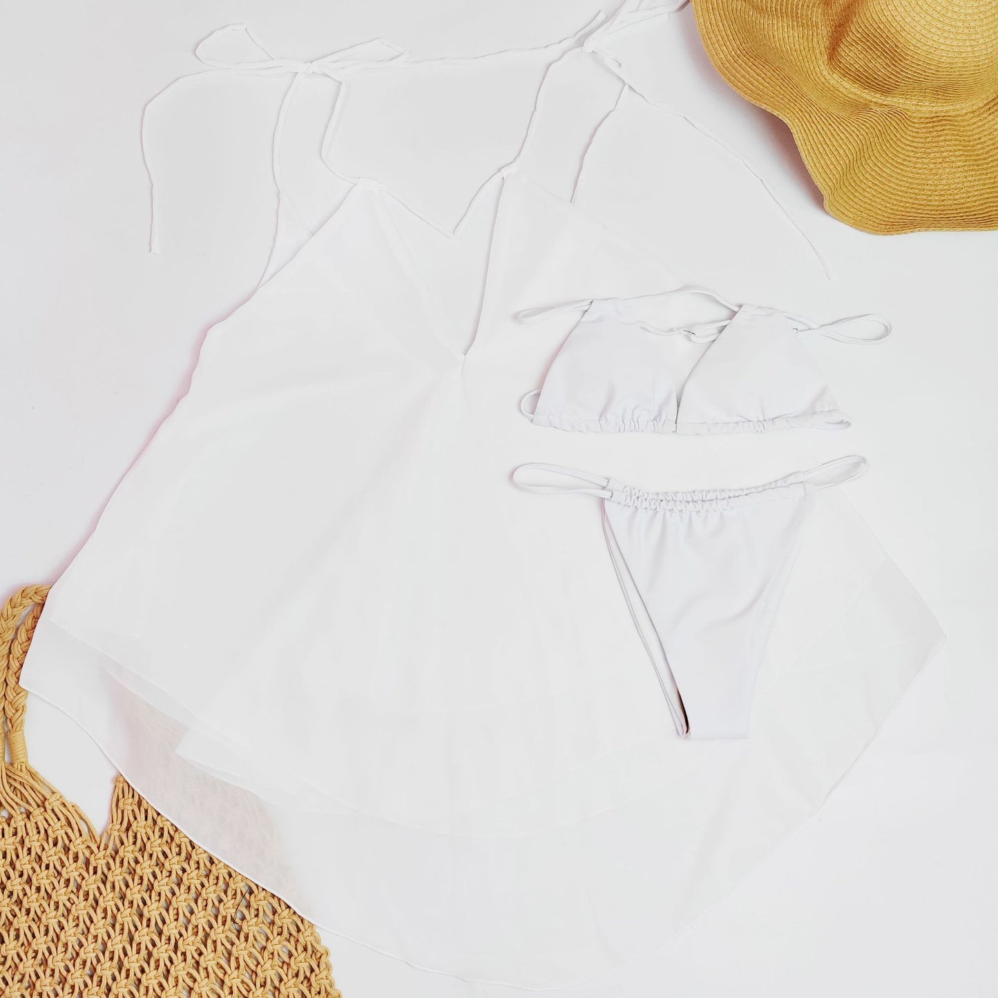 White Three-Piece Set