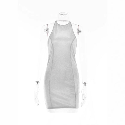 Women Sequined Sexy Dress Top Slim Fit Sexy Short Dress